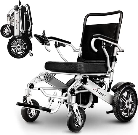 Electric Wheelchairs for Adults Lightweight Foldable All Terrain Motorized Wheelchair